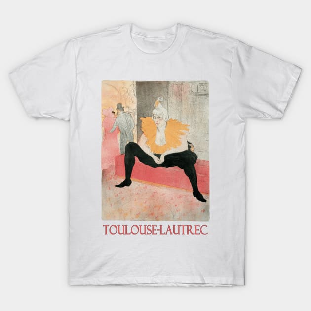 La Clownesse by Henri de Toulouse-Lautrec T-Shirt by Naves